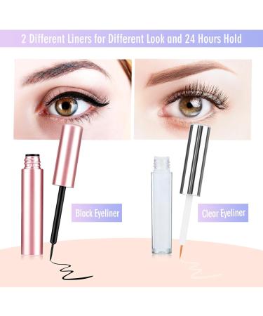 Magnetic Eyelashes and Magnetic Eyeliner Kit 5 Pairs 3D Reusable Magnetic False Lashes and 2 Tubes of Magnetic Eyeliner Easy to Wear Waterproof Long Lasting Natural Eyelashes - Buy Online on GoSupps.com