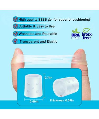 20 Pieces Silicone Toe Protection - Relief for Bubbles Hammer Toes & Friction Pain | EU Size 35-43 - Buy Online on GoSupps.com