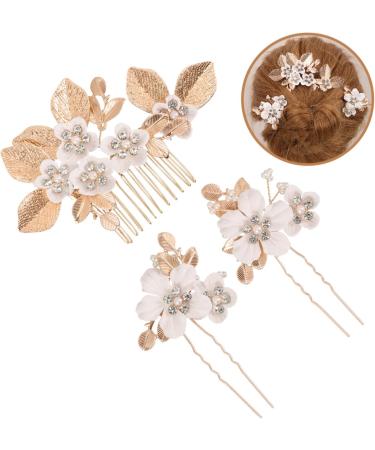 PLAFOPE 1 Set Leaves and Flowers Hair Comb Hair Comb Clip Girl Headpieces for Wedding Decorative Hair Combs Hair Accessories for Women Headpiece for Wedding Decoration Bridal Headpiece - Buy Online on GoSupps.com