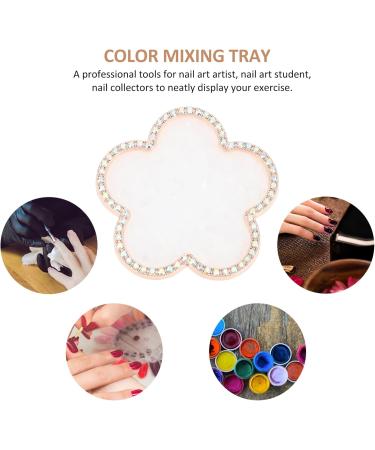  POPETPOP POPETPOP Retro Nail Art Display Stand with Wheel of Tips and Mixing Tray for Artists - Buy Online on GoSupps.com