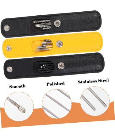 FRCOLOR 12 Sets Ear Pick Set - Stainless Steel Ear Wax Cleaner & Ear Curette Kit for Safe Ear Cleaning - Portable Assorted Colors - Global Shipping Available - Buy Online on GoSupps.com