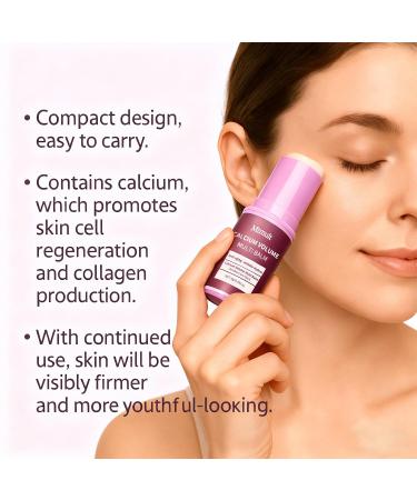 Mtmult Calcium Balm Stick with Coconut Oil & Jojoba Oil - Anti-Aging Sagging Wrinkles | Multi-Use with Volume Collagen (Almond Vitamin E 3 PCS) - Buy Online on GoSupps.com