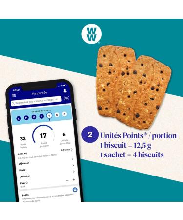 WW Chocolate and Pecan Breakfast Cookies Rich in Fiber 16 Cookies 200 g 220277 - Buy Online on GoSupps.com