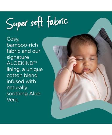 Tommee Tippee Original Grobag Swaddle Bag 3-6m 1.0 TOG Soft Navy Speckle - Hip-Healthy Design, Bamboo-Rich Fabric - Buy Online on GoSupps.com