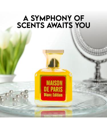 Maison De Paris Blanc for Women Eau de Parfum Natural Spray | Floral and Oriental Notes | Sensual and Fresh Fragrance for all Skin Types | Casual and Formal Wear 3.4 Fluid Ounce/100 Ml Maison De Paris Blanc 3.4 Fl Oz (Pack of 2) - Buy Online on GoSupps.com
