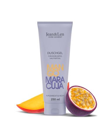 Jean & Len Jean & Len Mango & Passion Fruit Shower Gel - pH ideal for skin - Invigorating shower experience enriched with mango and passion fruit extracts - Vegan shower gel paraben and silicone free - 250 ml