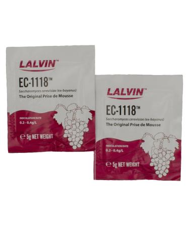 2x Lalvin EC1118 levure s che 5 g pour vin blanc vin ros vin de fruits fermentation froid fermentation de vin effervescent