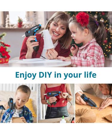 Tilswall 60W Mini Hot Glue Gun with 3 Glue Sticks for Crafting and DIY Projects - Buy Online on GoSupps.com