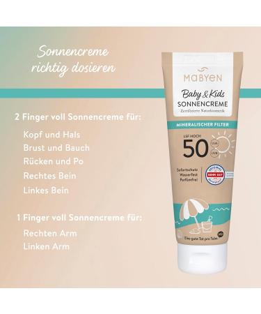 MABYEN Cr me Solaire B b & Enfants SPF 50 Protection 100% min rale sans parfum r sistante l eau Id ale pour les peaux sensibles - Buy Online on GoSupps.com