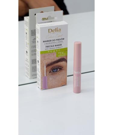 Delia Cosmetics Freckle Marker easy to use precise vegan formula natural look makeup trends lasts up to 4 days 4 ml - Buy Online on GoSupps.com
