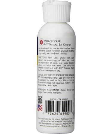 Miracle Care All Natural Ear Cleaner - 4oz | Gentle and Effective Formula - Buy Online on GoSupps.com