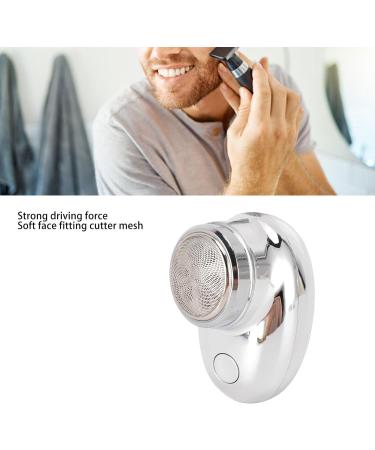 Portable Electric Beard Clipper - USB Rechargeable Stainless Steel Trimmer for Travel - Powerful & Stylish Electroplate Silver - Buy Online on GoSupps.com