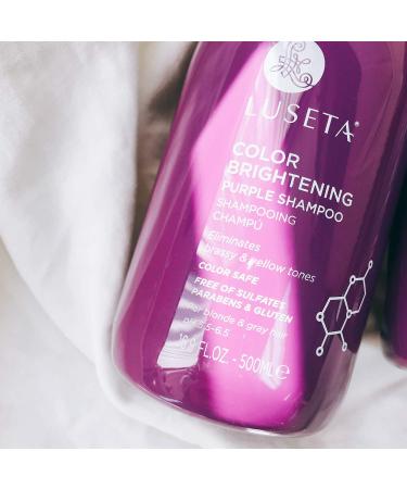 Luseta Beauty Color Brightening Purple Shampoo 16.9 oz | Tone & Brighten Blonde Hair - Buy Online on GoSupps.com