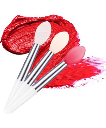 Colorful Reusable Silicone Lip Brushes for Lipstick and Makeup (3pcs) - Buy Online on GoSupps.com