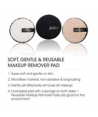 Soft & Gentle Cleansing Reusable Makeup Remover Pad | Effortlessly Remove Stubborn Face & Eye Makeup | 8gm | Eco-Friendly | Pack of 1 - Buy Online on GoSupps.com