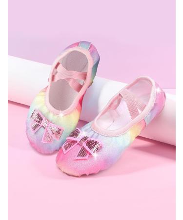 Happy Cherry Girl Ballet Shoes - Leather Sole Rainbow Colors EU Sizes 25-35 - Perfect for Dance & Ballet Training - Buy Online on GoSupps.com
