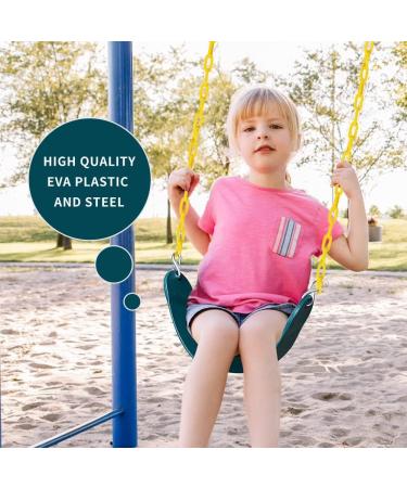 66 Heavy Duty Swing Seat with Plastic Coated Chain - Green | Replacement Swing Set Accessories - Buy Online on GoSupps.com