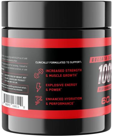 Goliath Labs Pure Creatine Monohydrate Powder - 300g Unflavored Micronized Creatine for Strength Power Muscle Support & Endurance - 60 Servings - Fitness Supplement for Men & Women - Buy Online on GoSupps.com