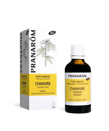 Pranar m Huile V g tale de Chanvre Bio (Eco) Naturellement Nourrissante 50 ml 50 ml (Lot de 1) Chanvre