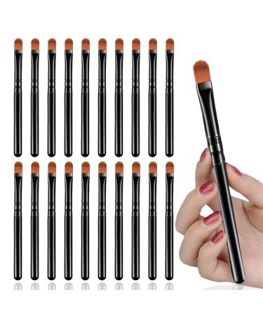 20 Pieces Lip Brushes Concealer Brushes 9cm Length for Portability Reusable and Easy To Clean Premium Synthetic Bristles