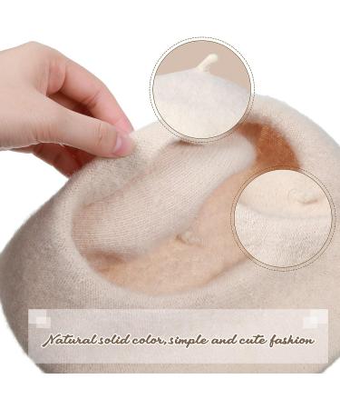 4 Pieces Toddler Wool Beret Set - Classic French Beret Hat for Girls - Buy Online on GoSupps.com