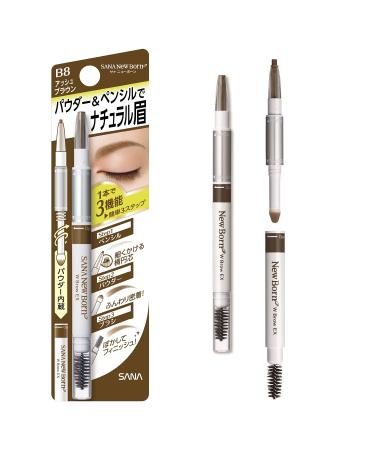 SANA New Born Eyebrow Mascara And Pencil B8 Ash-brown