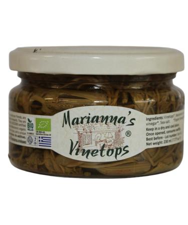 Marianna's Greek Organic Vine Tips 2 Pack x 230 ml (Total: 460 ml) Vine Tips 460ml (2 Pack)
