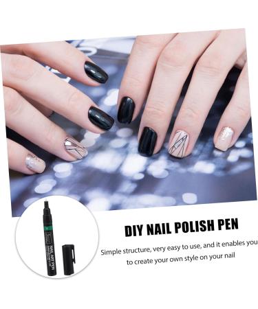 minkissy Pen DIY nail polish pen Nail Art DIY Tool nail tools Nail Art Accessory Nail Art Pen Nail Art Painting Pen Nail Drawing Tool plastic Accessories 3d Tools 12X1.2cm Green - Buy Online on GoSupps.com