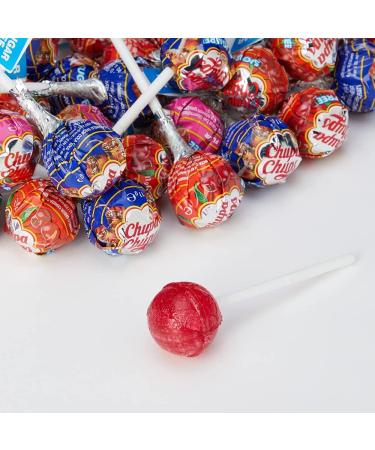 Chupa Chups Party Sweets lollipop11g - Sugar Free lollipops - Assorted flavour lollipops in 3 Flavours (25 lollipops) - Buy Online on GoSupps.com
