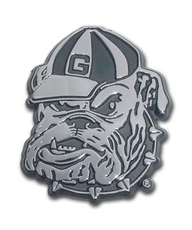 University of Georgia Chrome Auto Emblem (Bulldog)