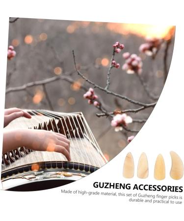 POPETPOP 8 Pcs Guzheng nail pieces Guzheng Nail Covers Practical Guzheng Nails Finger Picks guitars for adults guzheng false nails guitar thumb picks music lute small horns child instrument 2.5X1.2X0.1CM Light Yellow 02 - Buy Online on GoSupps.com
