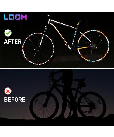 67pcs Blue Reflective Stickers Kit | Self-Adhesive Bike Decals for Safety | Helmet, Motorcycle, Bicycle, Car, Stroller | Waterproof Visibility - Buy Online on GoSupps.com