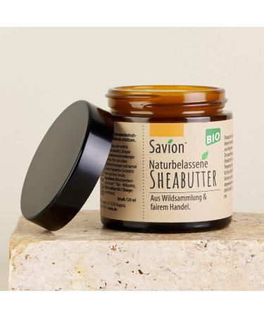 Savion Savion Natural Shea Butter | Organic & Fair Trade | For Skin and Hair | Pure Shea Butter | 100% Natural Shea Butter (120 ml)