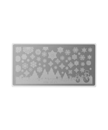 99nails Stamping Plate Special - Christmas Snow | Festive Nail Art for Holiday Celebrations - International Shipping Available - Buy Online on GoSupps.com