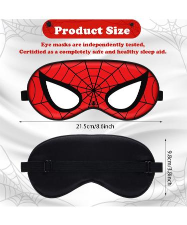 4 Pack Silk Kids Sleep Mask with Adjustable Strap - Comfortable Eye Covers for Boys, Girls, Women, Men - Ideal for Sleeping, Travel, Party - Premium Quality - Buy Online on GoSupps.com