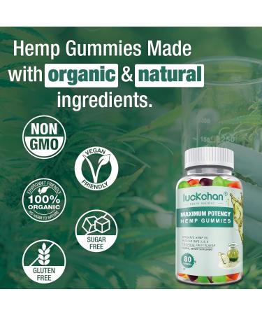 (3 Packs) Hemp Gummies High Potency for Pain, Sleep, Anxiety - Extra Strength Supplement with Pure Hemp Oil Extract - 100% Natural Bear Hemp Gummy for Adults Fruit - Buy Online on GoSupps.com