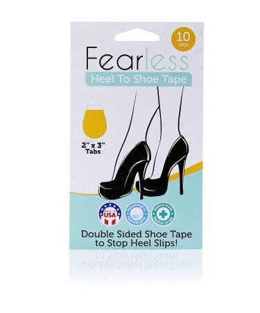 Fearless Double Sided Heel to Shoe Tape to Keep Feet From Slipping in High Heels and Flats