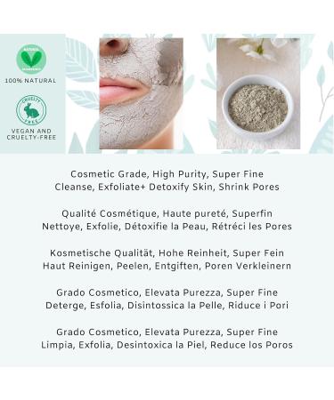 100% Natural Calcium Bentonite Clay - Facial Cleaner & Blackhead Remover (454g) | High Purity | 5% to Rainforest Conservation - Buy Online on GoSupps.com