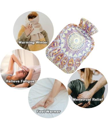 NAANLE 2L Hot Water Bottle - Mandala Marble Paisley - Pain Relief for Menstrual Cramps & Heat Therapy - Buy Online on GoSupps.com