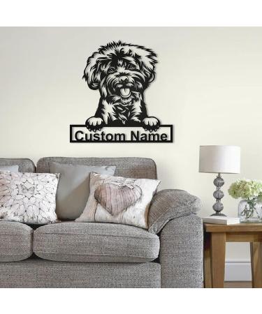 Personalized Labradoodle Wooden Shield Art | Unique Gift for Father's Day & Birthdays | Custom Dog Decor - Buy Online on GoSupps.com