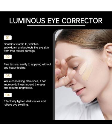 homomdy Eye Cream Under Eye Dark Circles Corrector Long Lasting Natural Full Coverage Antiaging Moisturizing Brightening Tinted Eye Cream Natural3pcs - Buy Online on GoSupps.com