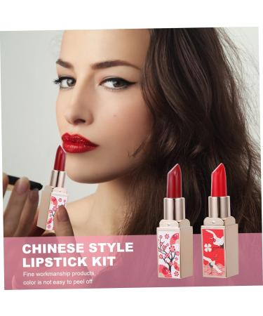 TOVINANNA 6 Pcs Chinese Style Lipstick Moisturizing Lipstick Makeup Lip Gloss Lipstick for Lady Non-stick Cup Lipsticks Lipstick for Women Grey Wigs for Women Vintage Set Shell Plastic - Buy Online on GoSupps.com