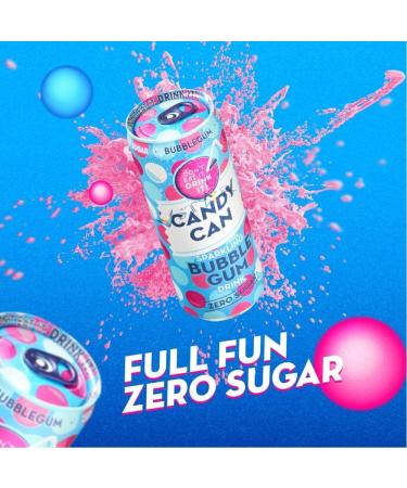 Birthday Cake Bubblegum Cotton Candy Marshmallow Flavour Rocket Ice Lolly Sour Apple Flavours Sugar Free Candy Can Drink - 330ml |Pick your Favourite Flavour & Number of Cans - Buy Online on GoSupps.com