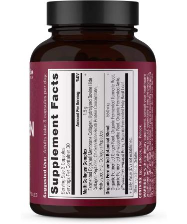 Dr. Axe Multi Collagen Capsules - 90 Count | Ancient Nutrition for Healthy Skin, Joints & Hair - Buy Online on GoSupps.com