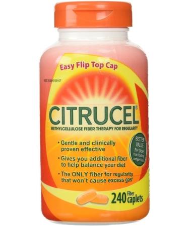 Citrucel w/SmartFiber Methylcellulose Fiber Therapy Caplets 240-Count 2-Pack for Digestive Health - Buy Online on GoSupps.com
