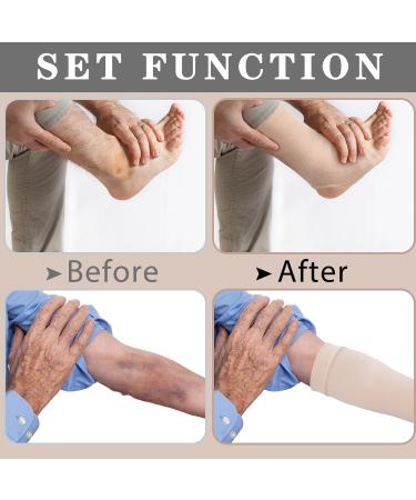 4 Pairs Skin Protectors for Elderly - Arm & Leg Protectors for Thin Skin | Best Anti-Tear & Bruise Guard - Buy Online on GoSupps.com