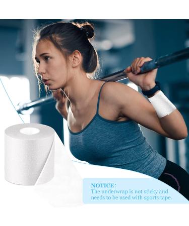 29.5 Yards Foam Underwrap Tape Sports Pre-wrap Athletic Tape 2.76 Inch Wide Elastic Sports Prewrap Artificial Foam Underwrap for Wrist Elbow Knees Ankles (White) - Buy Online on GoSupps.com