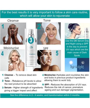 db Bright Skin Dark Spot Corrector for Face & Body 30ml | Reduces Discoloration from Acne Sun Damage Ingrown Hairs & More | Unisex Formula for Men & Women - Buy Online on GoSupps.com