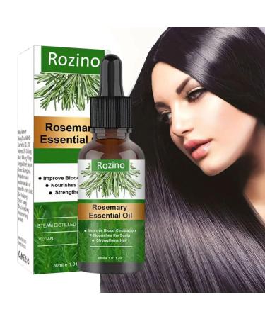 Rosemary hair oil topical oil for hair growth |Natural essential rosemary oil for hair skin eyebrows eyelashes beard and thinner hair Hamil