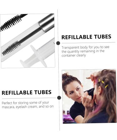 LALADEFIEE 12pcs Mascara Tube Cosmetic Applicator Lengthening Mascara Eyelashes Kit DIY Mascara Bottle Plastic - Buy Online on GoSupps.com